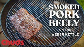 How to Cook Texas Style Pork Belly on the Weber Kettle  Chuds BBQ [upl. by Nyleikcaj885]