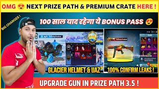 BIG CHANGES 😍 Glacier Helmet  Next Prize Path in Bgmi  A10 Bonus Pass  Next Premium Crate Bgmi [upl. by Garry]