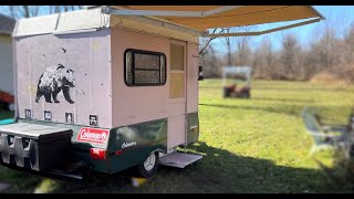 coleman columbia popup camper conversion tour [upl. by Zelig230]