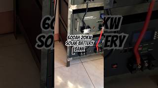 600ah 20kw solar battery bank at home [upl. by Carpio]