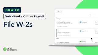 How to file W2s in QuickBooks Online Payroll [upl. by Tfat57]