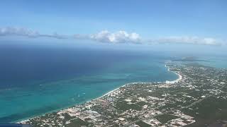 Taking off from Providenciales International AirportTurks and Caicos [upl. by Yrrap]