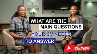 What Are the Main Questions Your CV Needs To Answer [upl. by Chrissy10]