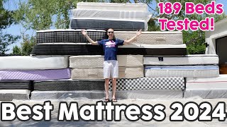 Best Mattress 2024  We Objectively Test 189 Mattresses [upl. by Anirdnaxela]