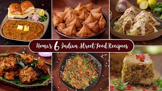 6 Famous Indian Street Food Recipes  Evening Snacks Recipe  Street Food of India HomeCookingShow [upl. by Alisha141]