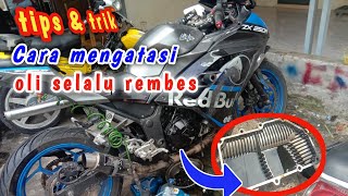 penyebab ninja 250R selalu oli rembes otomotif ninja ninja250fi ninja250kawasaki250 [upl. by Sherm365]