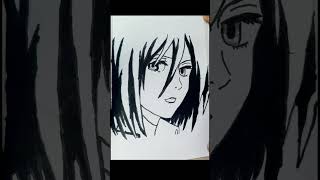 mikasa attackontitan aot eren anime armin shorts ackerman art easydrawing drawing armour [upl. by Ligriv405]