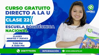 🔴Curso Gratuito📕Admisión 2024🏫Ingreso a la Universidad📚Clase 22 🧠Escuela Politécnica Nacional EPN [upl. by Avik648]