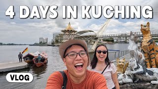 4 days in Malaysia visiting family  exploring Kuching for the 1st time  trying Bidayuh food Vlog [upl. by Gertrude48]