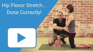 Hip Flexor Stretch  Done Correctly [upl. by Richmond135]