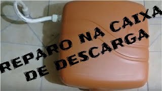 A ÁGUA DESCE MUITO FRACA REPARO NA CAIXA DE DESCARGA Cordinha agarrando  Simples de Resolver [upl. by Oinigih161]