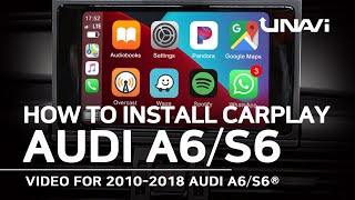 How to install Carplay For AUDI A6 amp S6 20102018  MODULE UPDATE RETROFIT [upl. by Adham100]