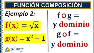 FUNCIÓN COMPOSICIÓN ✅  Ejemplo 2 [upl. by Adleme]