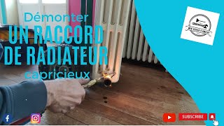 Démonter un vieux raccord de radiateur fonte [upl. by Frants927]