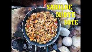 MİDYE SOTEMİDYE HAŞLAMA VE SACDA MİDYE NASIL YAPILIR HOW TO MAKE MUSSELS TURKEY [upl. by Yssirk51]