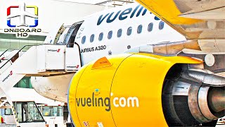 TRIP REPORT  EarlyMorning Magic Flights ツ  Malaga to Tenerife  Vueling A320 [upl. by Tiertza382]