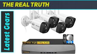 OOSSXX Outdoor Wireless Security Camera System 55MP WiFi Video Surveillance [upl. by Iraj]