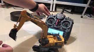 Kkyosho komatsu PC1250 150 excavator 24G controlled proportional mods [upl. by Line240]