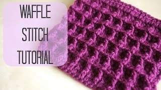 CROCHET How to crochet the Waffle stitch  Bella Coco [upl. by Francesca]