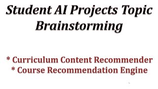 Student AI Projects with LLMs Curriculum Content Recommender amp Course Recommendation Engine [upl. by Hieronymus]