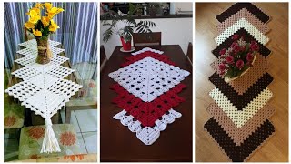 latest beautiful crochet knit table cloth runners ideas [upl. by Rigby]