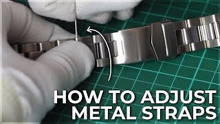 How to adjust Metal Watch Straps [upl. by Limber]