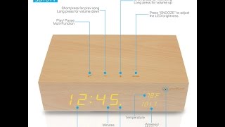 SoundBot SB1011 SB1011FM 8 in 1 alarm clock bluetooth speaker charging station [upl. by Haase]