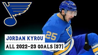 Jordan Kyrou 25 All 37 Goals of the 202223 NHL Season [upl. by Mcconnell443]