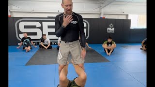 Glyn Powditch BJJ Seminar 6 Guard Passing Escaping Cross sides Headlock Defense [upl. by Fronniah]