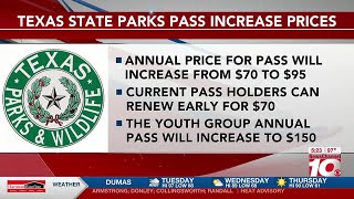 VIDEO Texas Parks and Wildlife to increase price of state park pass in September [upl. by Eiggep]