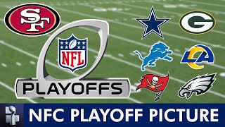 NFL Playoff Picture Wild Card Matchups Schedule Bracket Dates Times For 2024 NFL Playoffs  NFC [upl. by Rehpetsirhc]