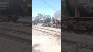 Up railcars and Canadian national railcar at Galveston sub railfan [upl. by Atled]