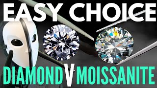 CLEAR WINNER Diamond VS Moissanite SOLVED Forever [upl. by Elboa]