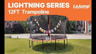 LeJump 12 FT Lightning Springless Trampoline Installation Instruction [upl. by Higginbotham]