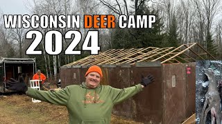 Traditional Wisconsin Deer Camp 2024 Our Roof COLLAPSED [upl. by Bred]