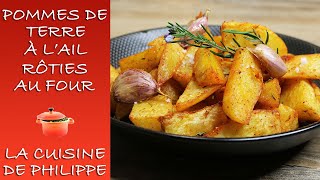 Pommes de terre à lail rôties au four [upl. by Ilamad]