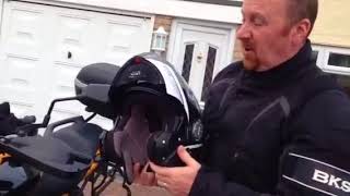 GIVI Flip Front Helmet HPS X08 Review mark savage [upl. by Lapotin700]