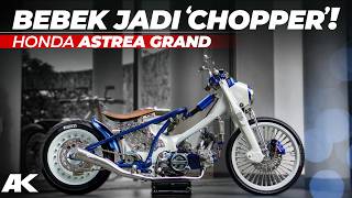 UNIK BANGET Motor Bebek Honda Ini Dimodif Jadi Chopper AtenxKatros [upl. by Christiansen]