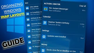 Action Center Organize  Customizing and using the Action Center  Windows Tips and Tricks [upl. by Arakal]