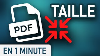 Réduire la TAILLE dun fichier PDF [upl. by Ettelracs821]