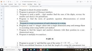 1 SEM BCA BSc C Programing Ex B4  Count occurrences of each character in a given string [upl. by Siva]