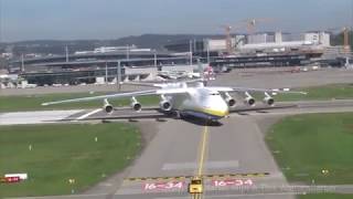 Airport Zurich First Antonov An225 „Mriyaquot Landung in Zürich LSZH  Helicopter [upl. by Nna20]