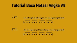 Tutorial Baca Notasi Angka 8 [upl. by Danby81]