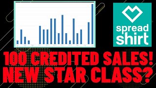 Finally 100 Credited Sales on Spreadshirt Europe  Am I Now In A Higher Star Class [upl. by Ahusoj]