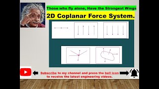 2D Coplanar Force System Study [upl. by Atikel]