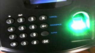 How to enroll finger prints and clock in Z33 Z34 BioMetric Clock [upl. by Paik389]