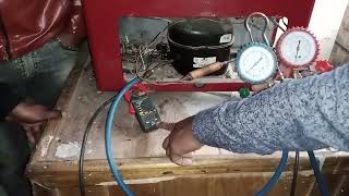 R134a Fridge Gas Charging  How to Charge GasRefrigerant in a Refrigerator or Freezer [upl. by Leilah231]