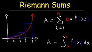 Riemann Sums  Left Endpoints and Right Endpoints [upl. by Llerruj]