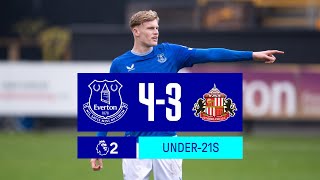 BRANTHWAITE AND PATTERSON RETURN TO ACTION  Everton U21s 43 Sunderland U21s [upl. by Akym]