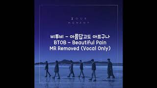 VOCALS ONLY 비투비 BTOB  아름답고도 아프구나 Beautiful Pain MR Removed [upl. by Doralia683]